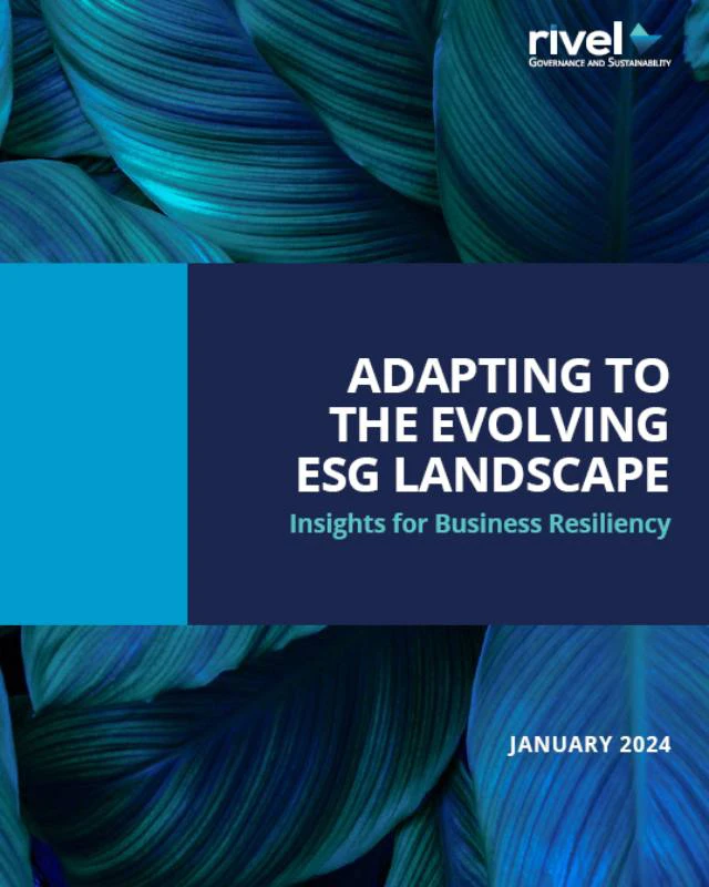Whitepaper: Adapting to the Evolving ESG Landscape