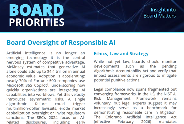 Culture as Capital:Maximizing Impact via Board Oversight