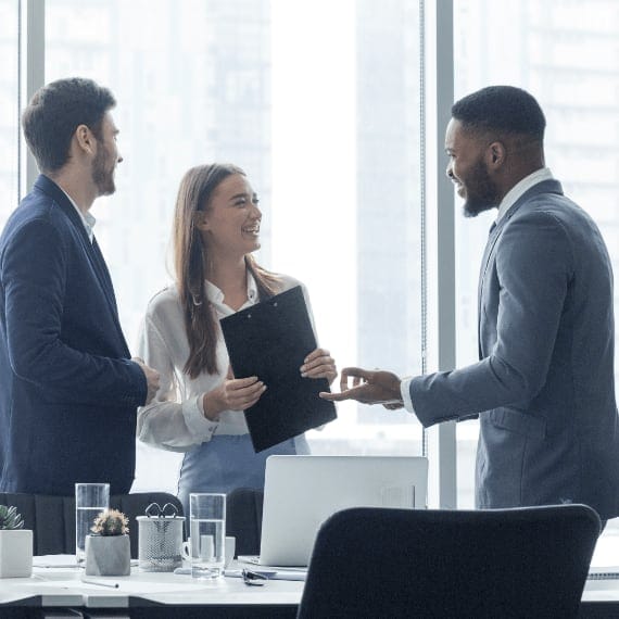 Photo of highly engaged and aligned employees