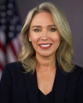 Photo of Allison Herren Lee, Co-chair of the SEC and CFTC practice group, Rivel